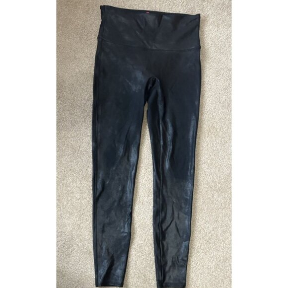 Spanx Faux Leather Leggings for Women, Size Large Black - Picture 1 of 4
